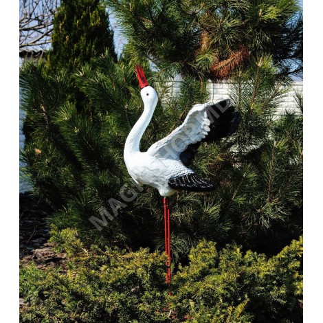 Садово-парковая фигура Cera Аист крылатый на мет.лапах